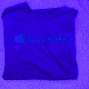 purple champion t shirt